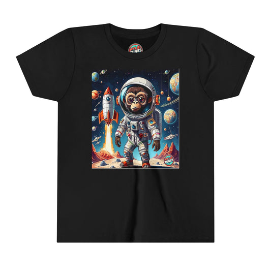 Wylie Tunes: Rocket Illustration Youth Short Sleeve Tee