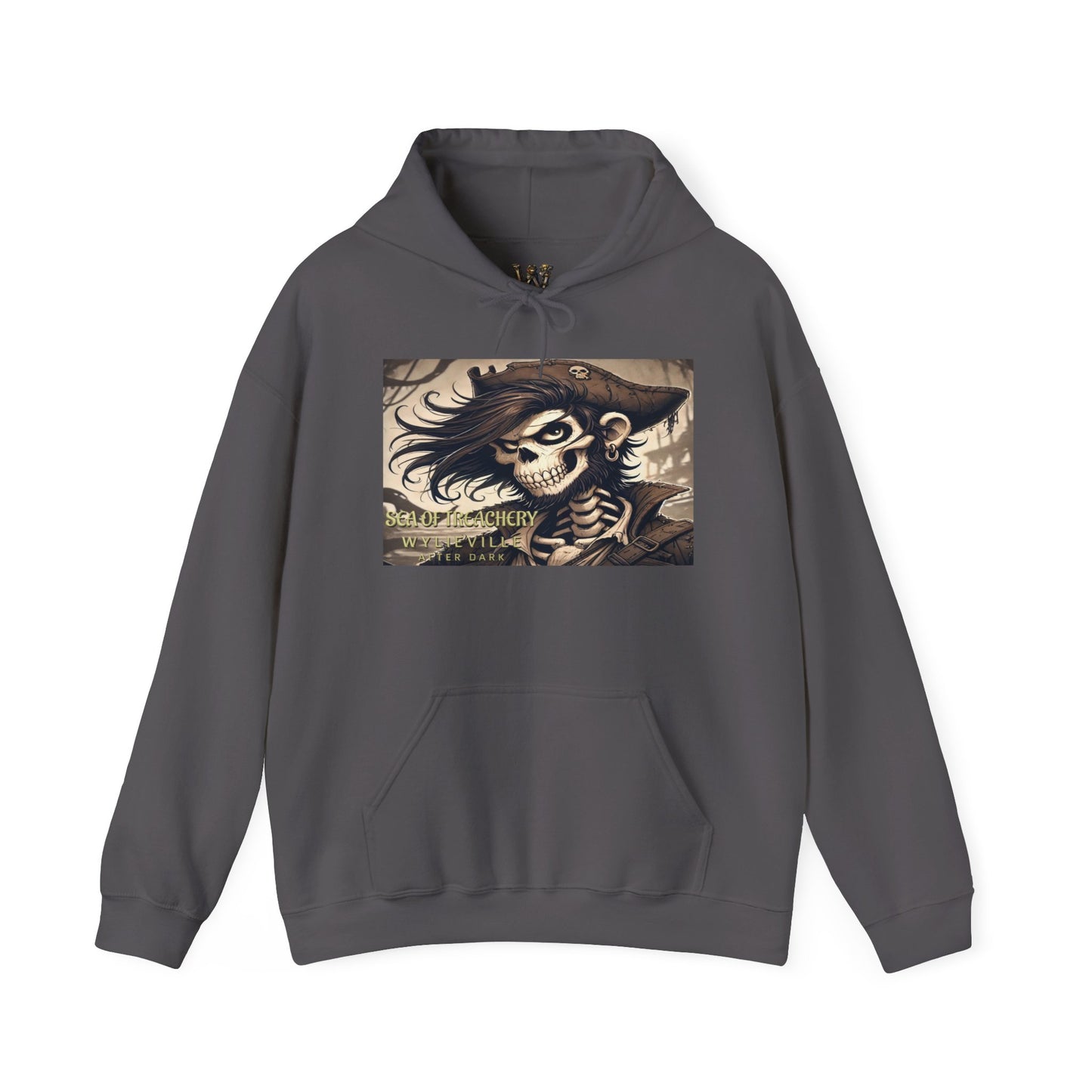 Wylieville After Dark: Sea of Treachery Unisex Illustration Hooded Sweatshirt