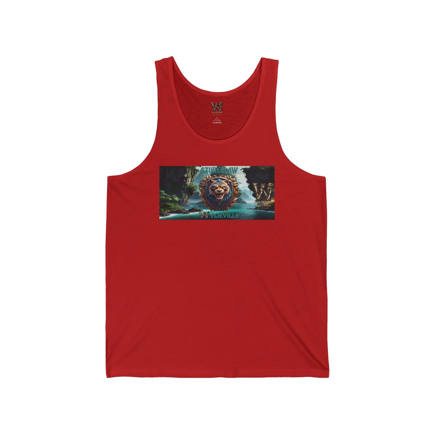 Wylieville After Dark: AzureClaw Day Cove Unisex Jersey Tank