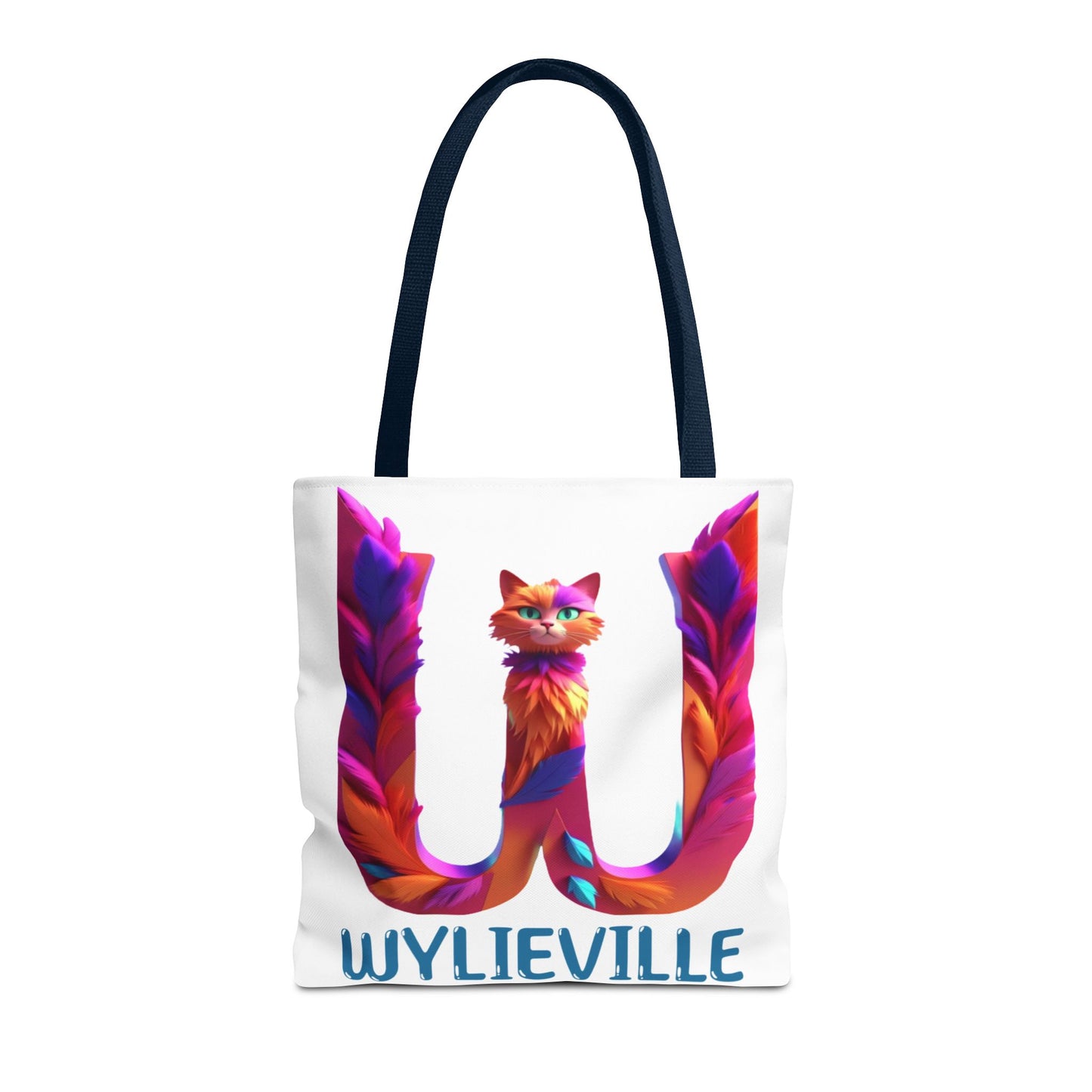 Wylieville Brand Tote Bag - White/Blue