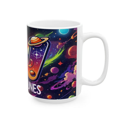 Wylie Tunes: Space Ceramic Mug, (15oz)