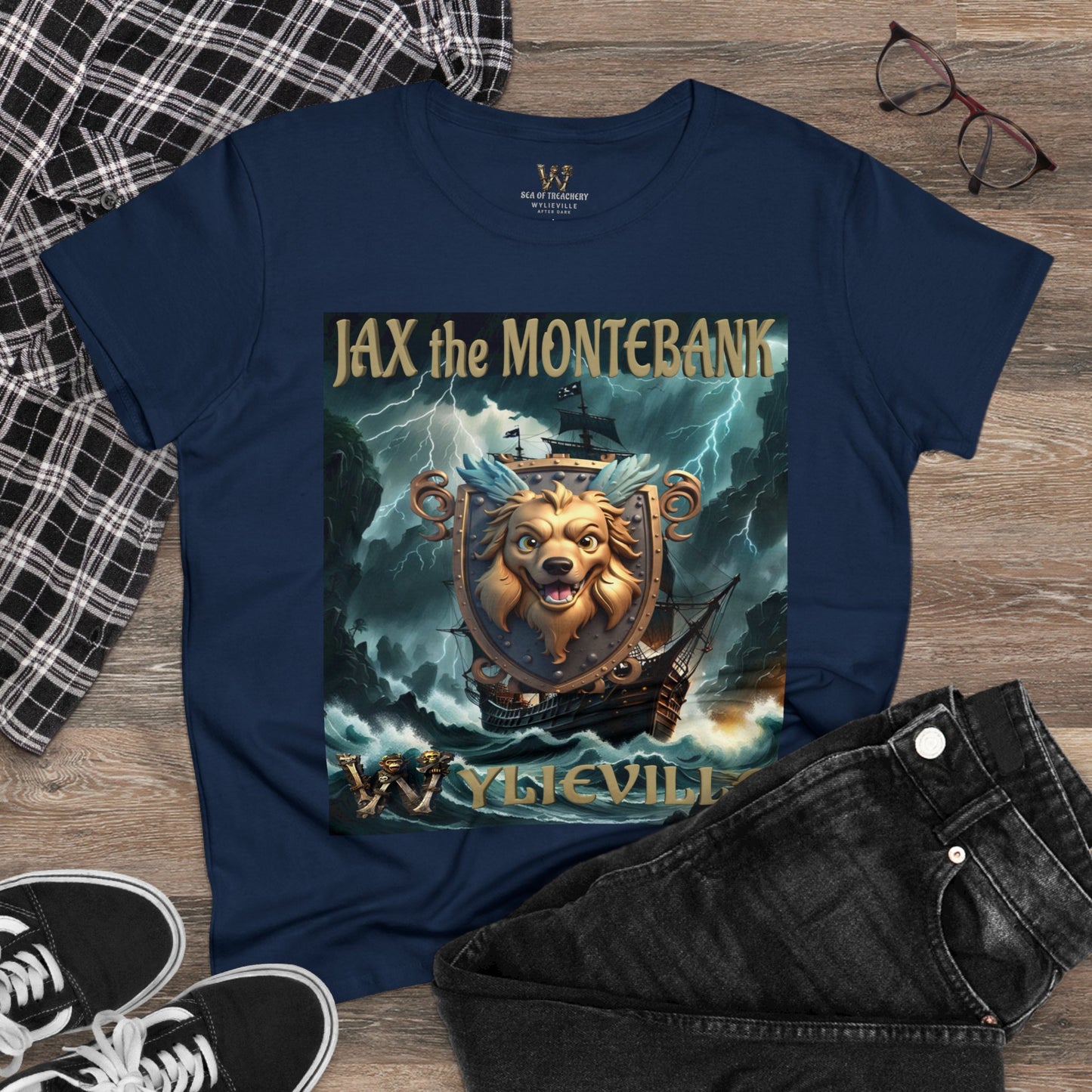 Wylieville After Dark: Jax the MonteBank Cove Midweight Cotton Tee