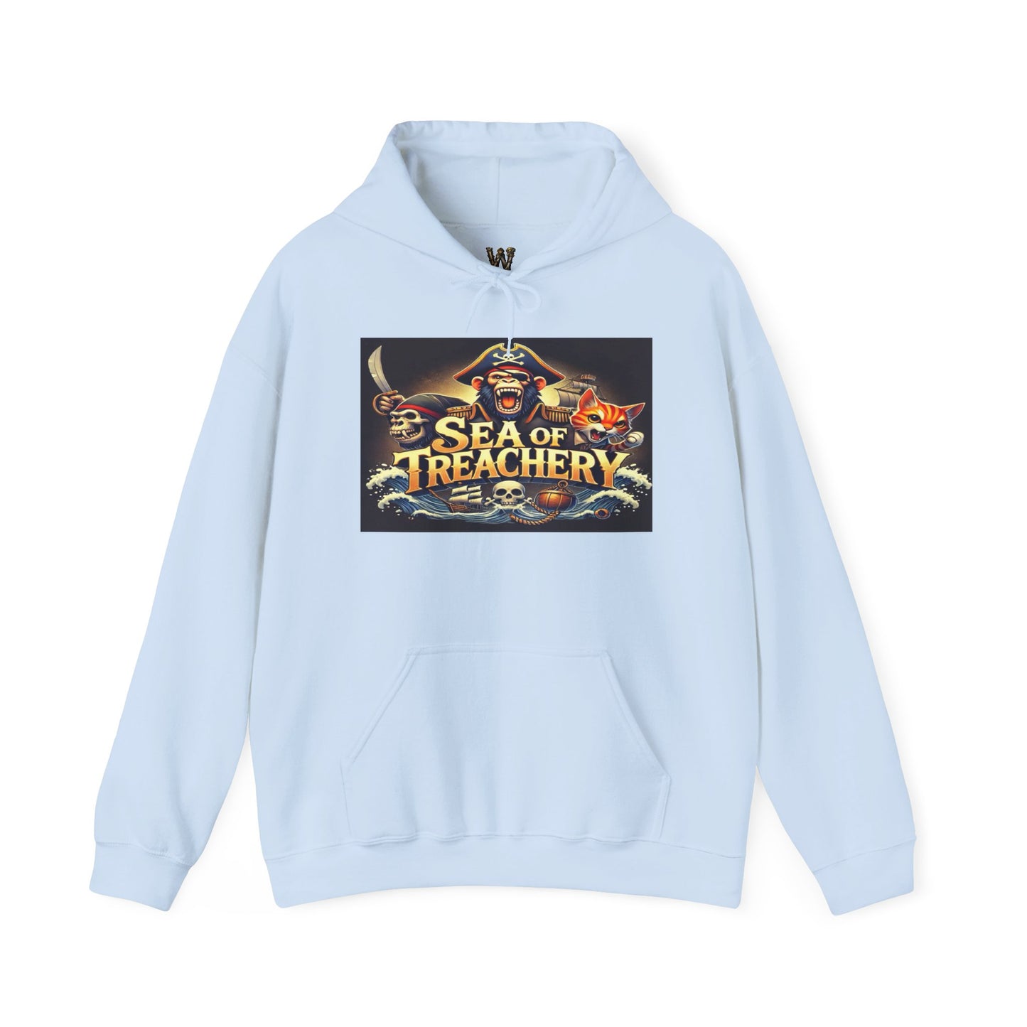 Wylieville After Dark: Sea of Treasury Unisex Fun Hooded Sweatshirt