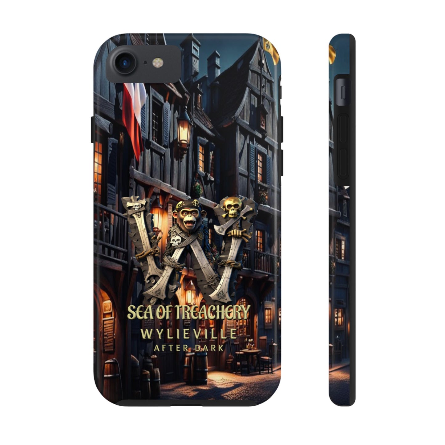 Wylieville After Dark: Sea of Treachery Tough iPhone 7, iPhone 8, SE Case