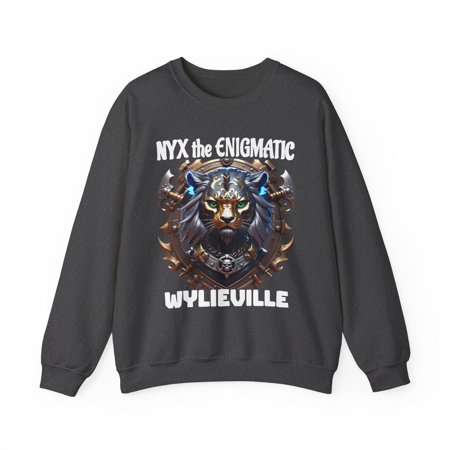 Wylieville After Dark: Nyx the Enigmatic Heavy Blend Crewneck Sweatshirt