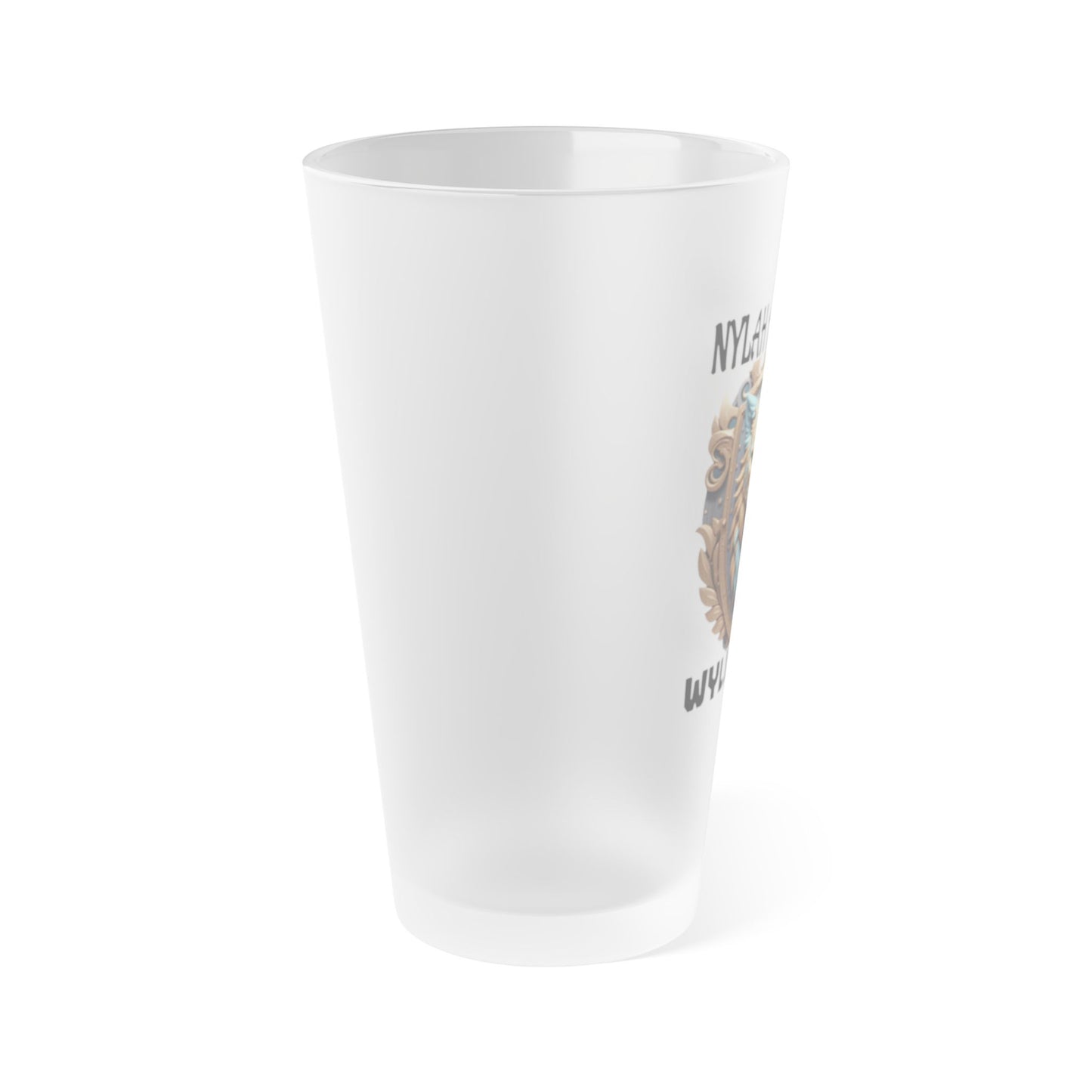 Wylieville After Dark: Nylah's Frosted Pint Glass, 16oz