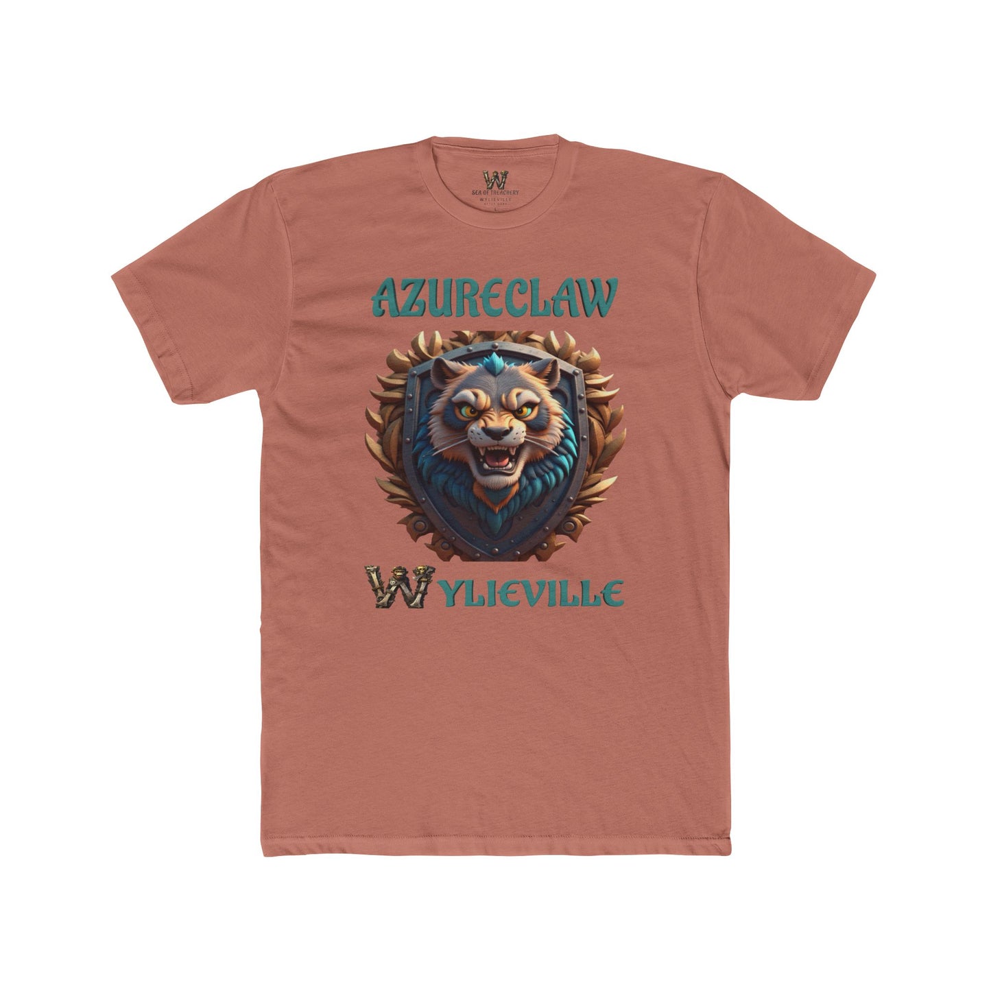 Wylieville After Dark: AzureClaw Unisex Cotton Crew Tee