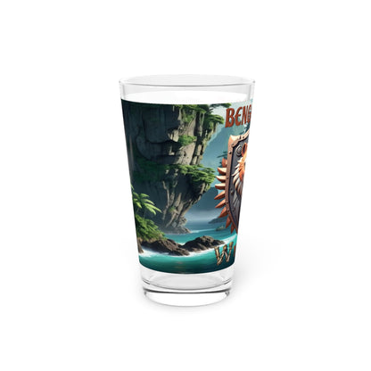 Wylieville After Dark: Benga O'Roar Pint Glass, 16oz