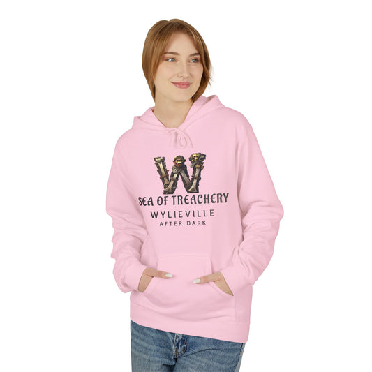 Wylieville After Dark: Sea of Treachery Logo Unisex Midweight Softstyle Fleece Hoodie