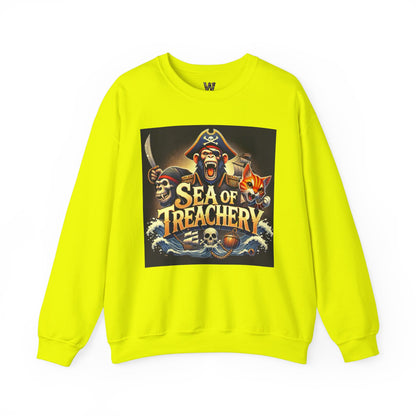 Wylieville After Dark: Sea of Treachery Fun Crewneck Sweatshirt