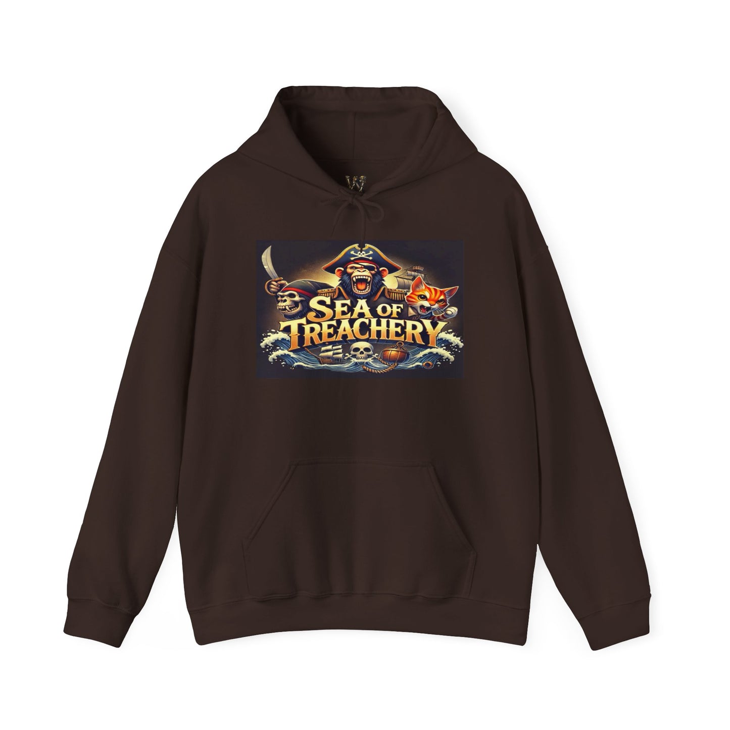 Wylieville After Dark: Sea of Treasury Unisex Fun Hooded Sweatshirt