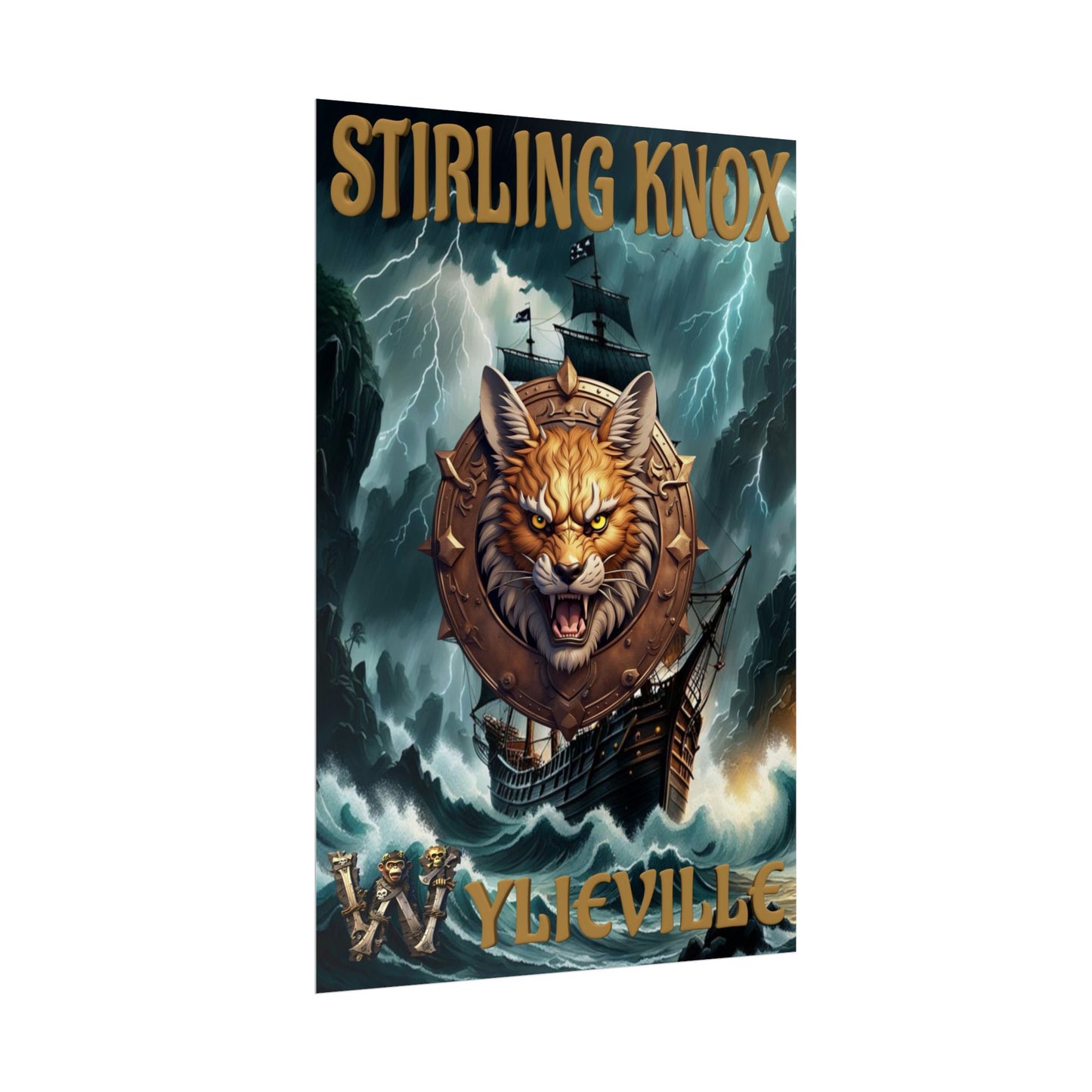 Wylieville After Dark: Sea of Treachery Stirling’s Rolled Poster