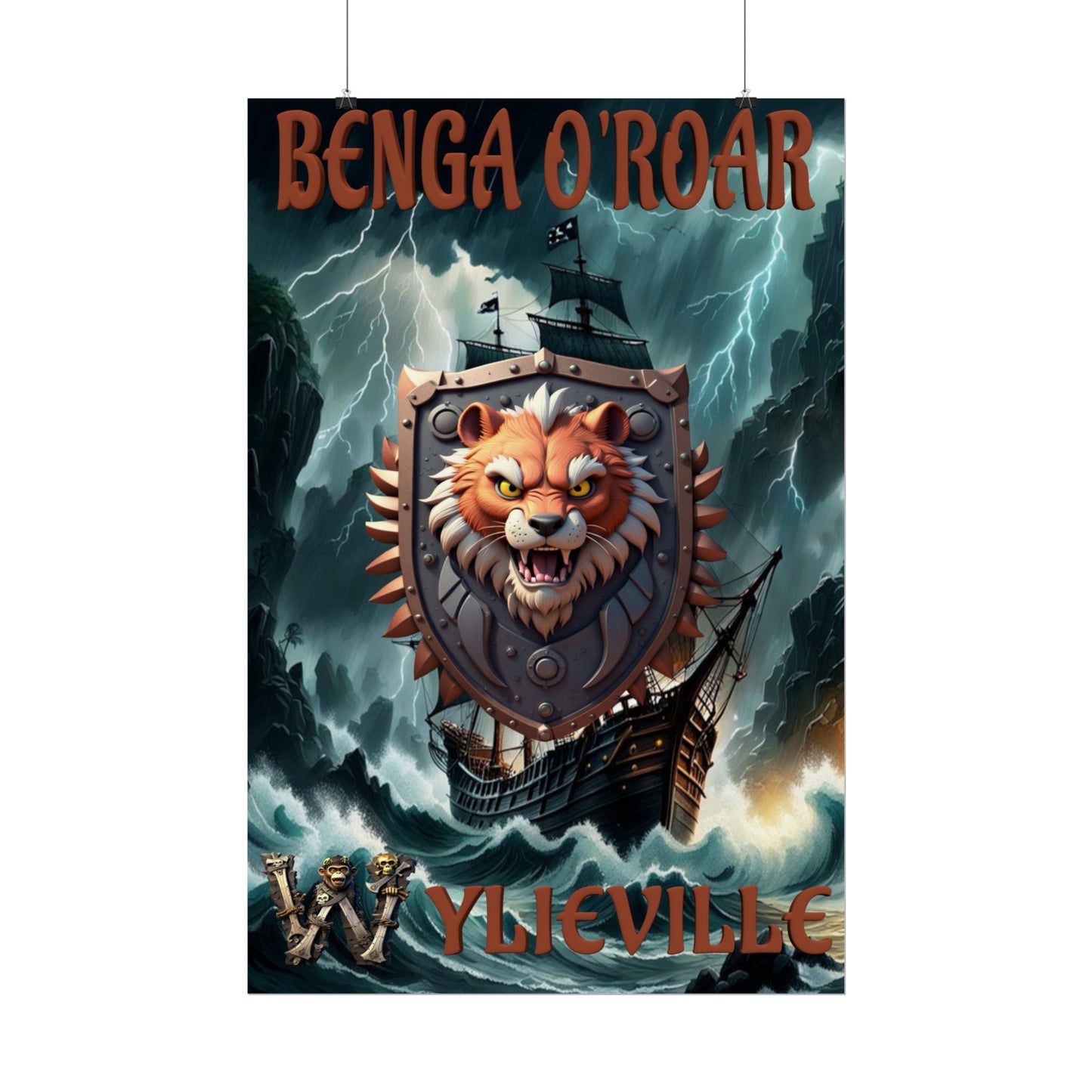 Wylieville After Dark: Sea of Treachery Benga’s Rolled Poster