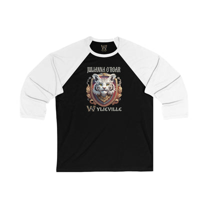 Wylieville After Dark: Julianna O’Roar Unisex 3\4 Sleeve Baseball Tee