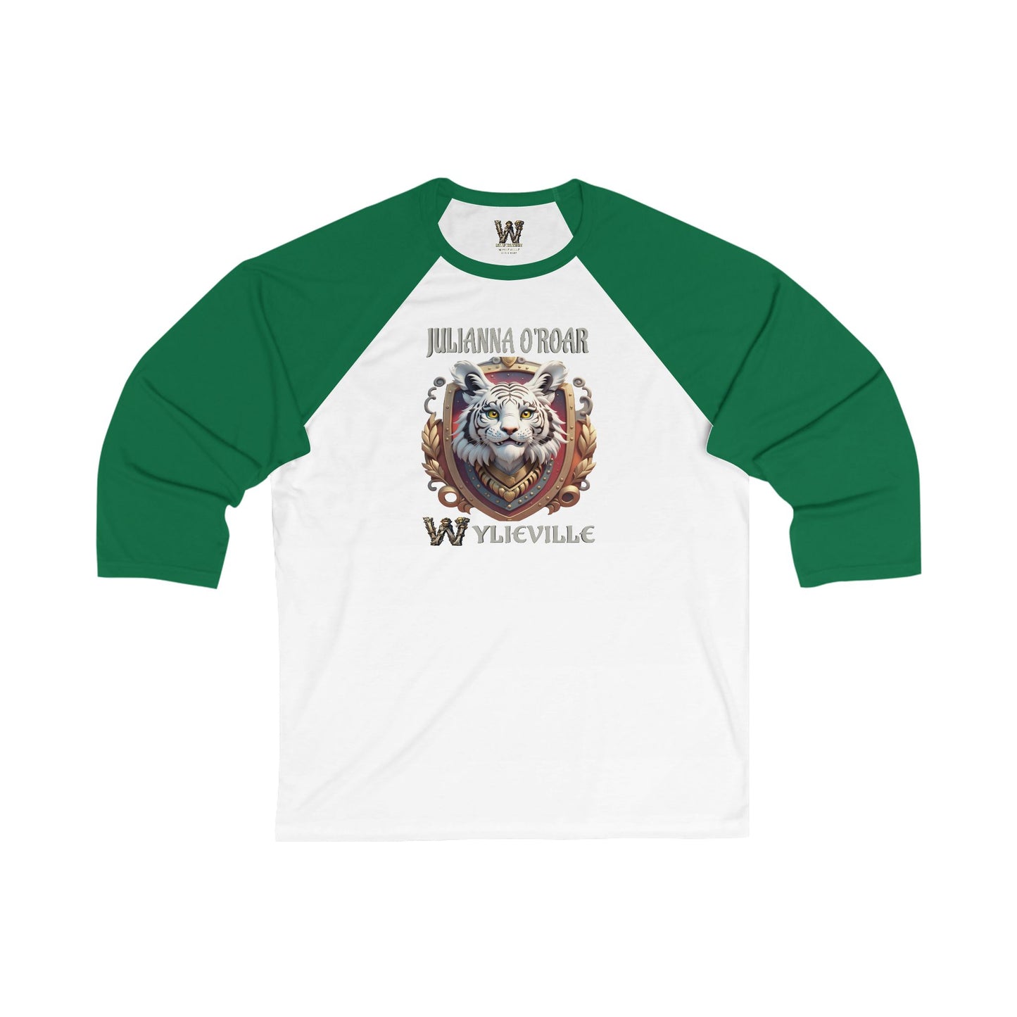 Wylieville After Dark: Julianna O’Roar Unisex 3\4 Sleeve Baseball Tee