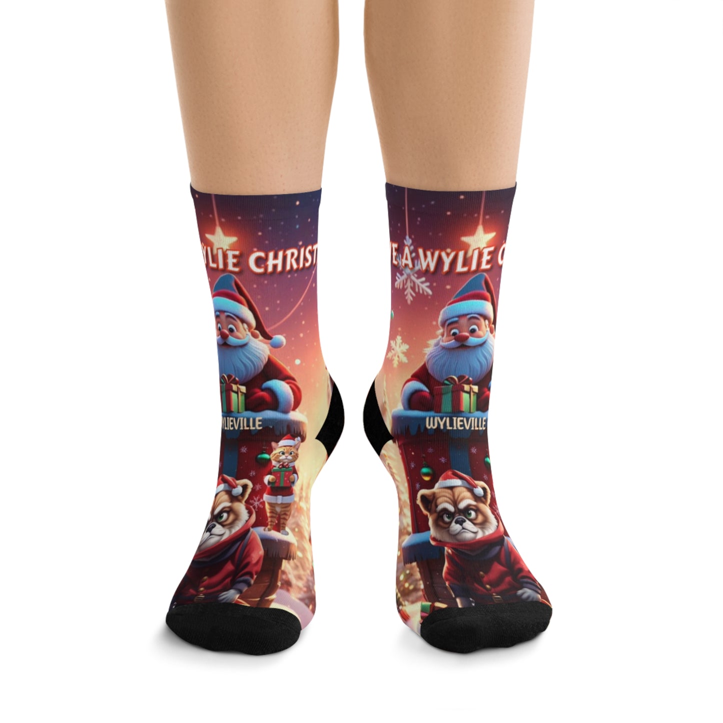 Wylieville: Have A Wylie Christmas Poly Socks