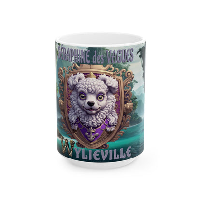 Wylieville After Dark: Séraphine des Vagues Ceramic Mug, (15oz)