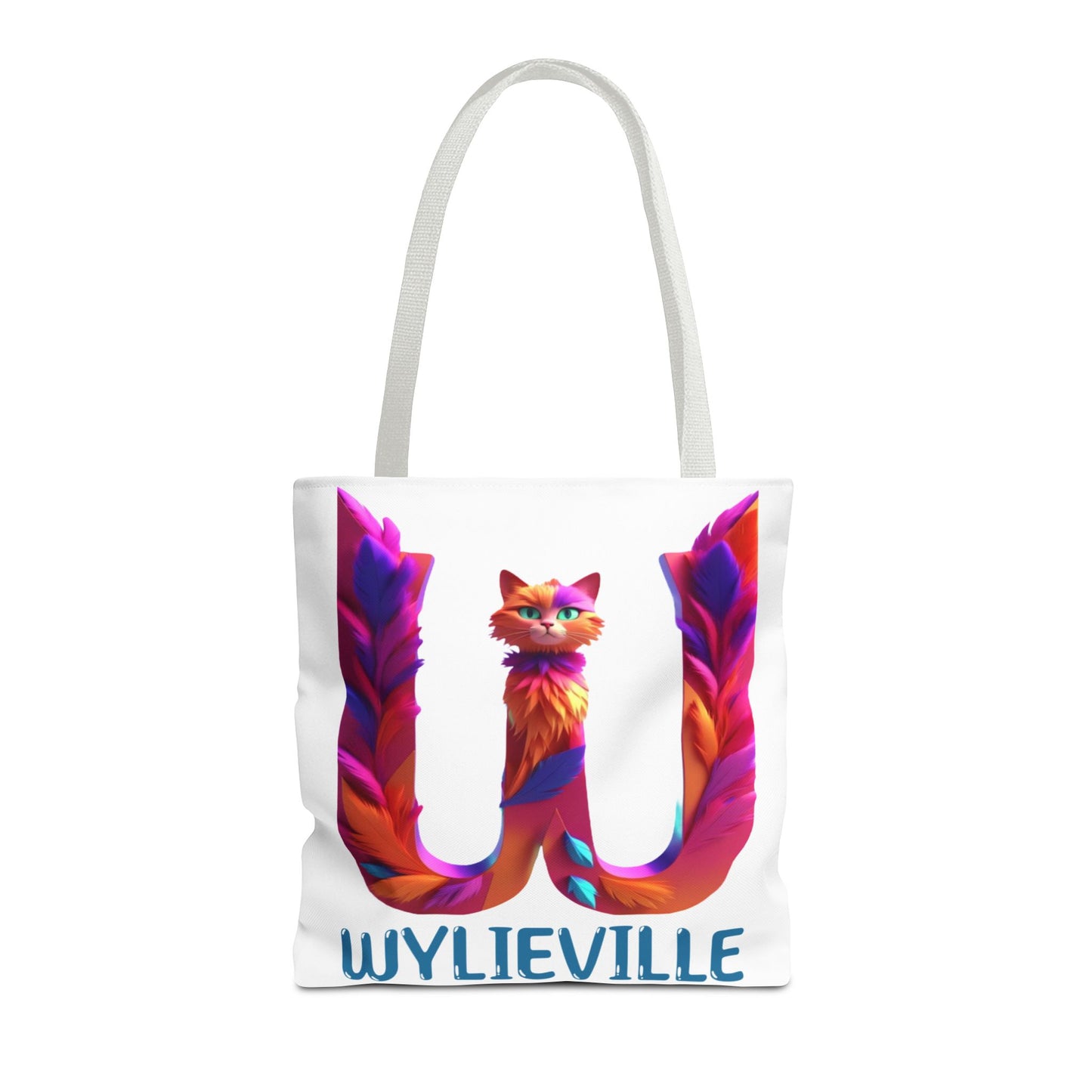 Wylieville Brand Tote Bag - White/Blue