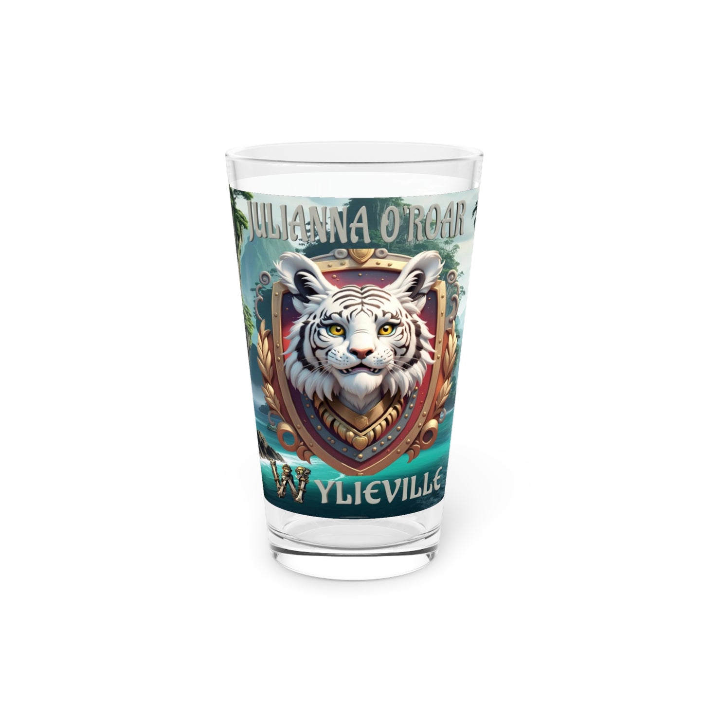 Wylieville After Dark: Julianna O'Roar Pint Glass, 16oz