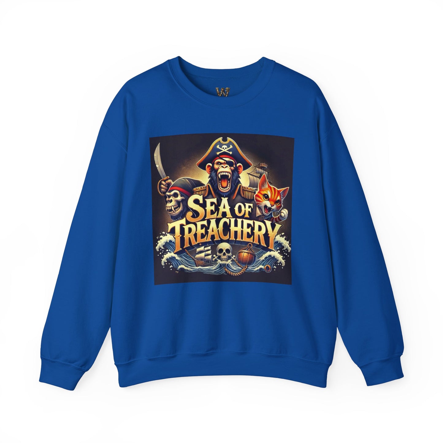 Wylieville After Dark: Sea of Treachery Fun Crewneck Sweatshirt