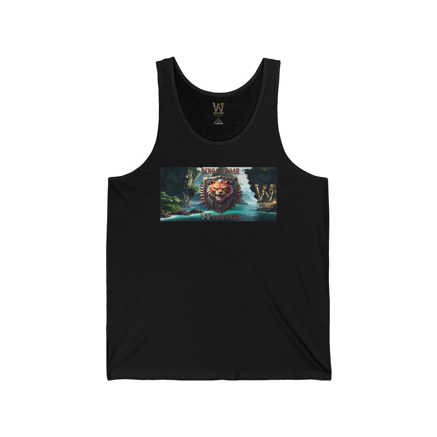 Wylieville After Dark: Benga O'Roar Day Cove Unisex Jersey Tank