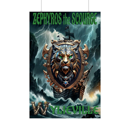 Wylieville After Dark: Sea of Treachery Zephyros Rolled Poster