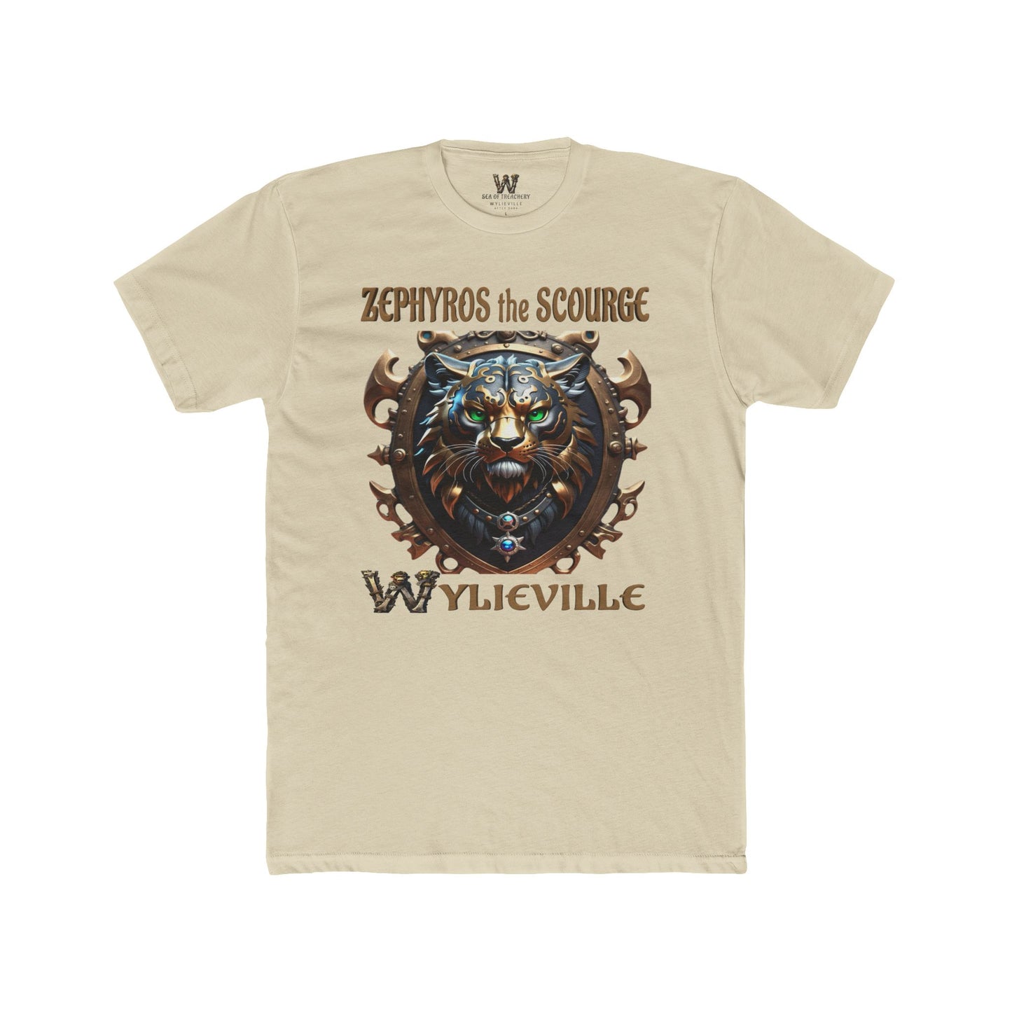 Wylieville After Dark: Zephyros the Scourge Unisex Cotton Crew Tee