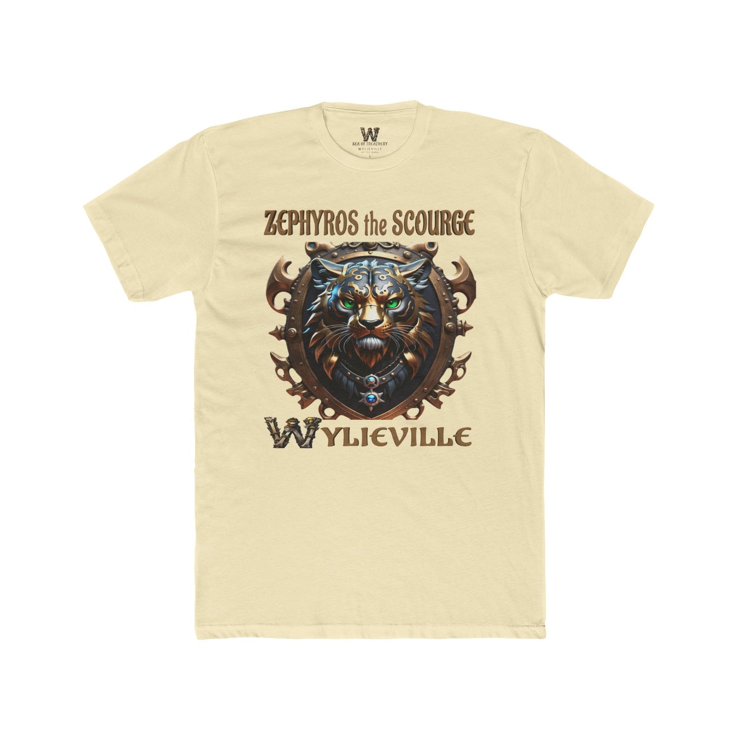 Wylieville After Dark: Zephyros the Scourge Unisex Cotton Crew Tee