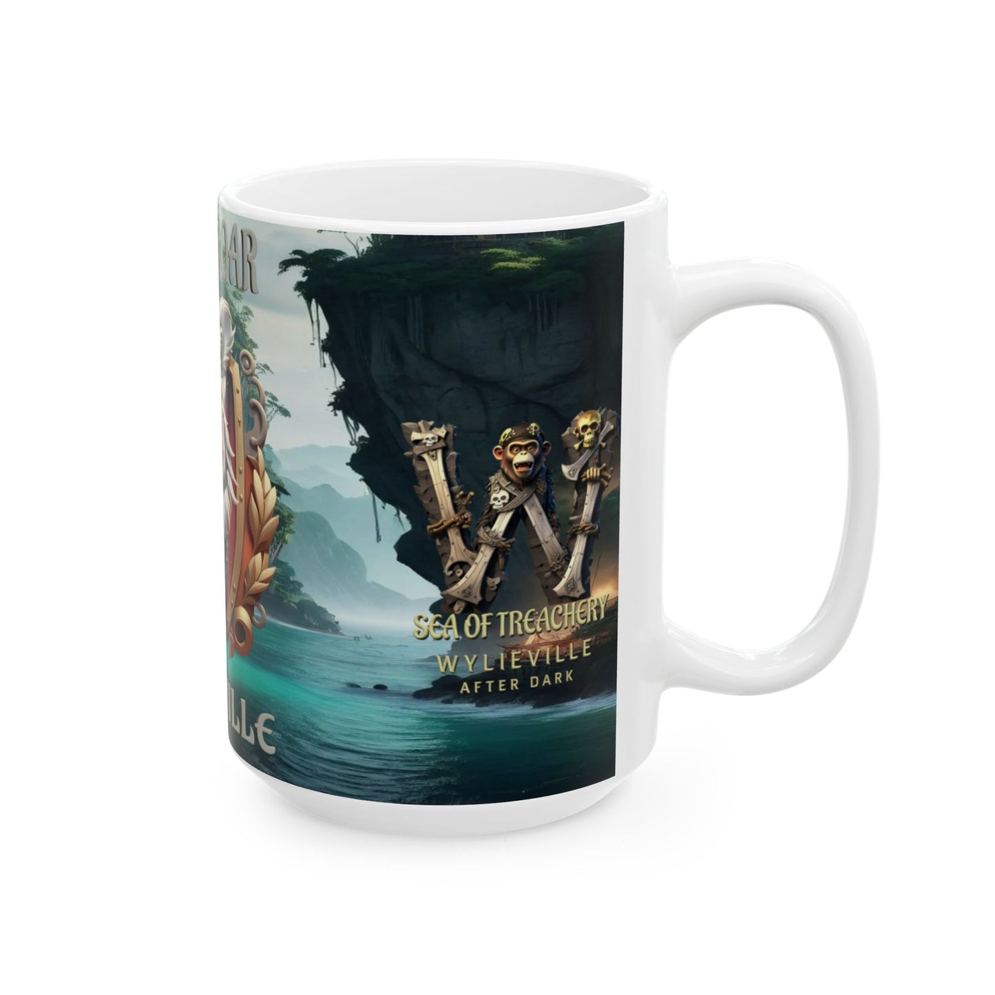 Wylieville After Dark: Julianna O'Roar Day Cove Ceramic Mug, (15oz)