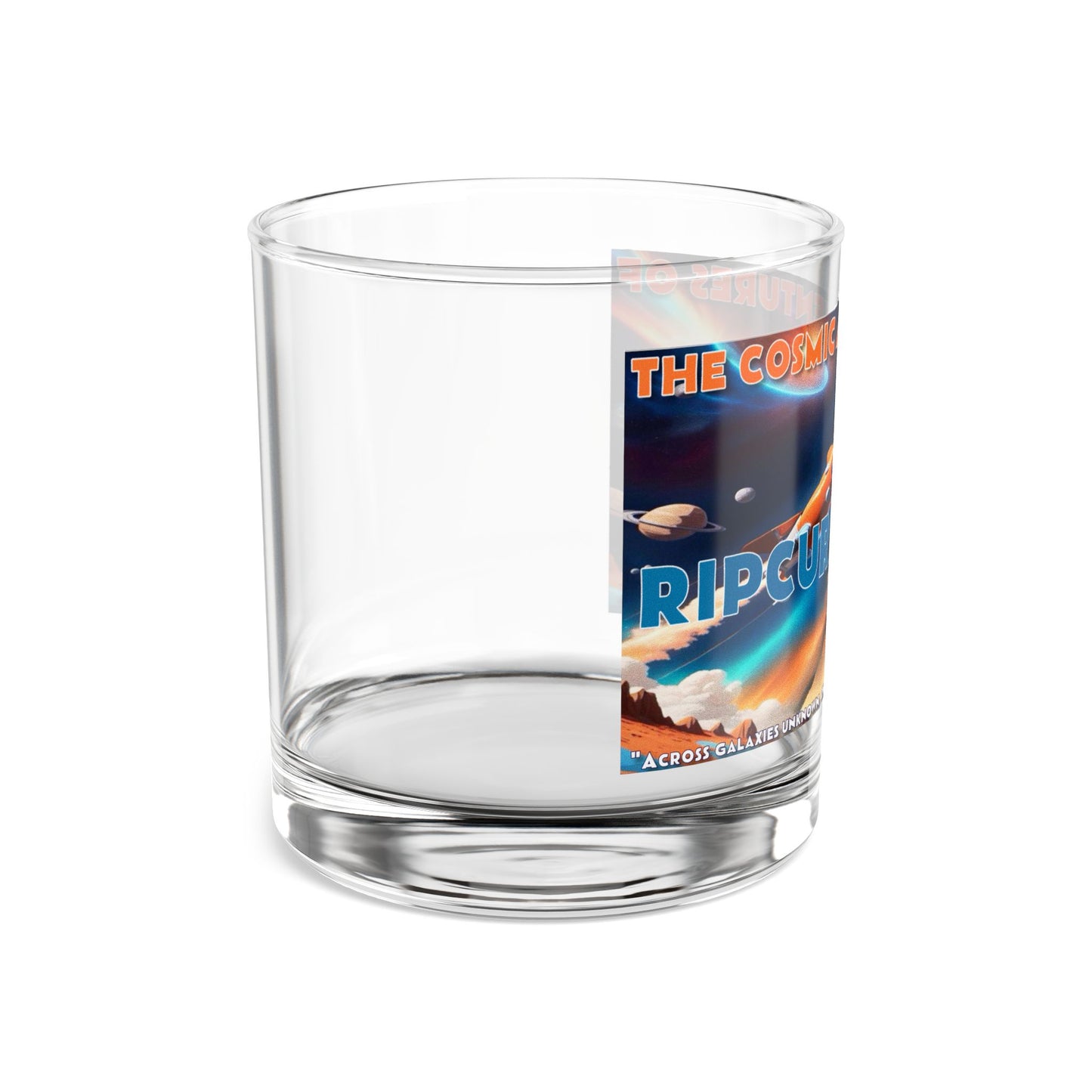 Wylieville: The Cosmic Adventures of RipCurl Rocket On The Rocks Glass, 10oz