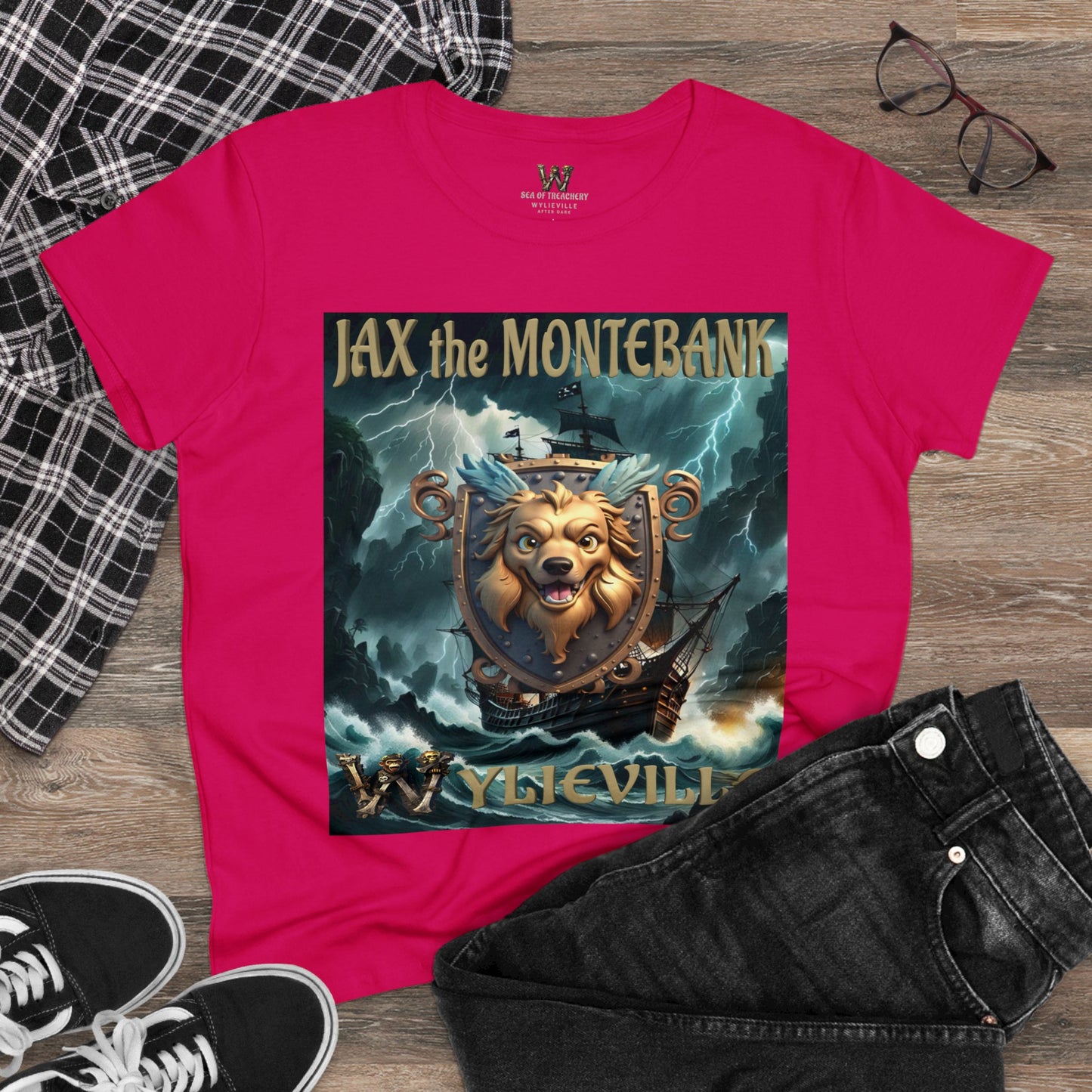 Wylieville After Dark: Jax the MonteBank Cove Midweight Cotton Tee