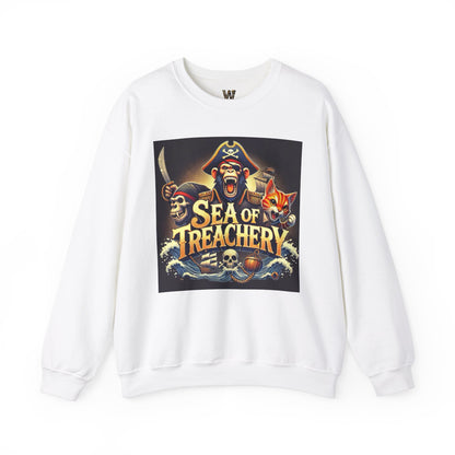 Wylieville After Dark: Sea of Treachery Fun Crewneck Sweatshirt