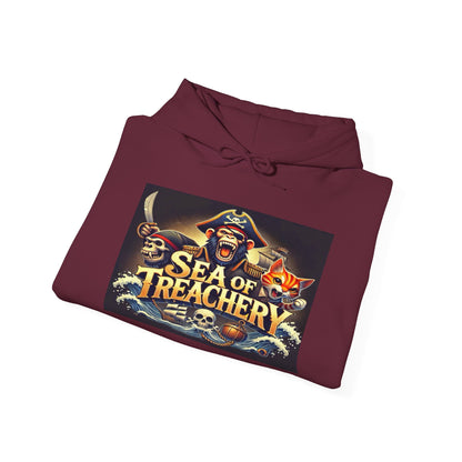 Wylieville After Dark: Sea of Treasury Unisex Fun Hooded Sweatshirt