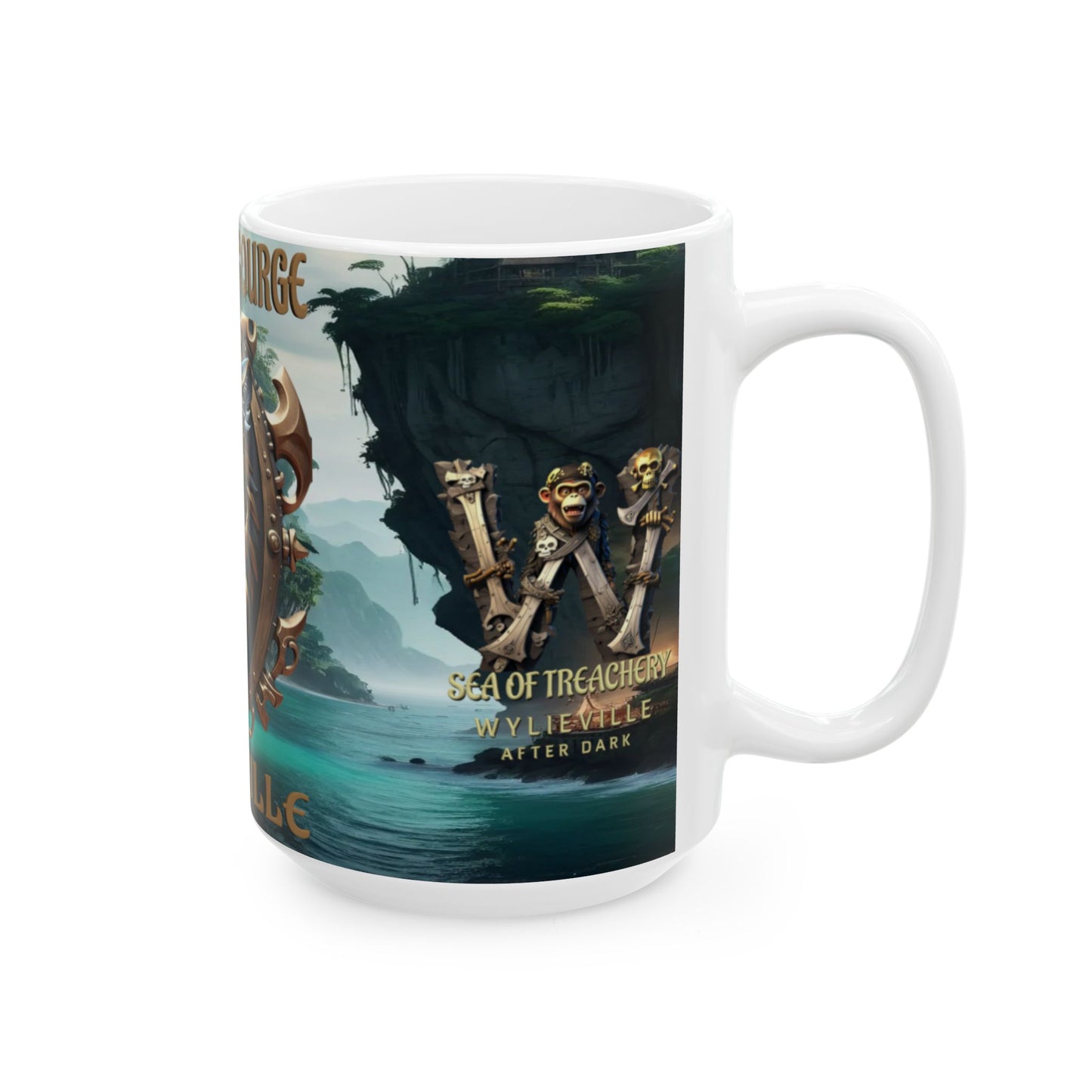 Wylieville After Dark: Zephyros the Scourge Ceramic Mug, (15oz)