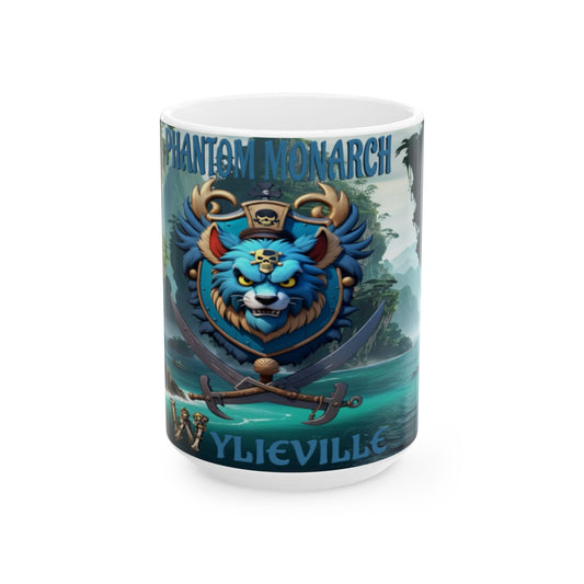 Wylieville After Dark: Phantom Monarch Ceramic Mug, (15oz)