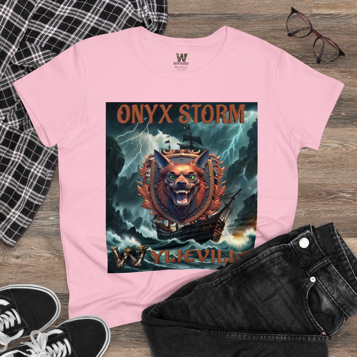 Wylieville After Dark: Onyx Storm Cove Midweight Cotton Tee