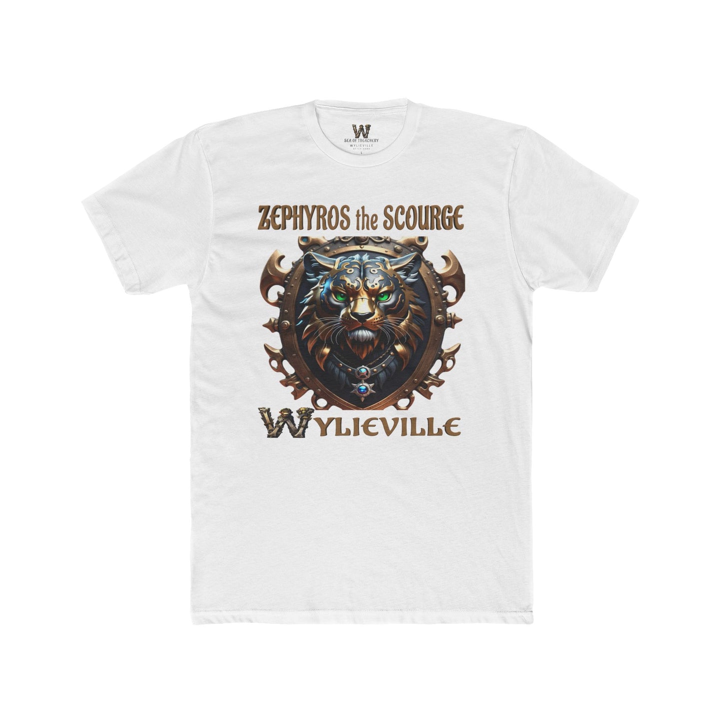 Wylieville After Dark: Zephyros the Scourge Unisex Cotton Crew Tee