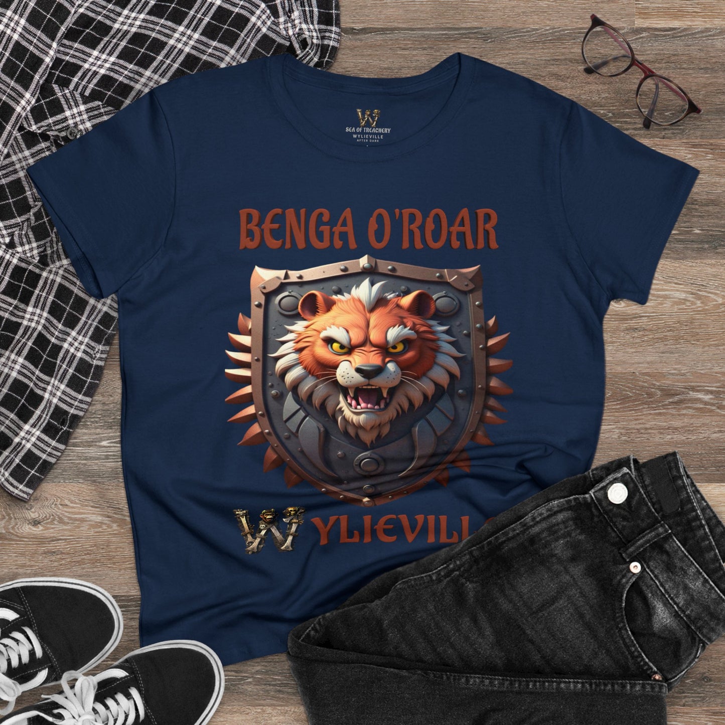 Wylieville After Dark: Benga O' Roar Midweight Cotton Tee