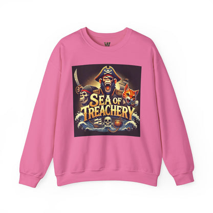 Wylieville After Dark: Sea of Treachery Fun Crewneck Sweatshirt