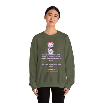 Wylieville After Dark: EU Valentine's Day Unisex Heavy Crewneck American Sizing Sweatshirt