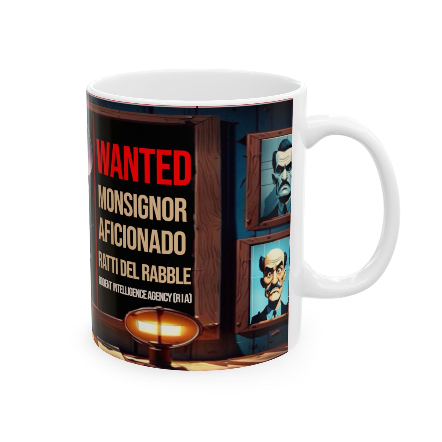 Wylieville After Dark: Monsignor Aficionado of Ceramic Mug, (11oz)