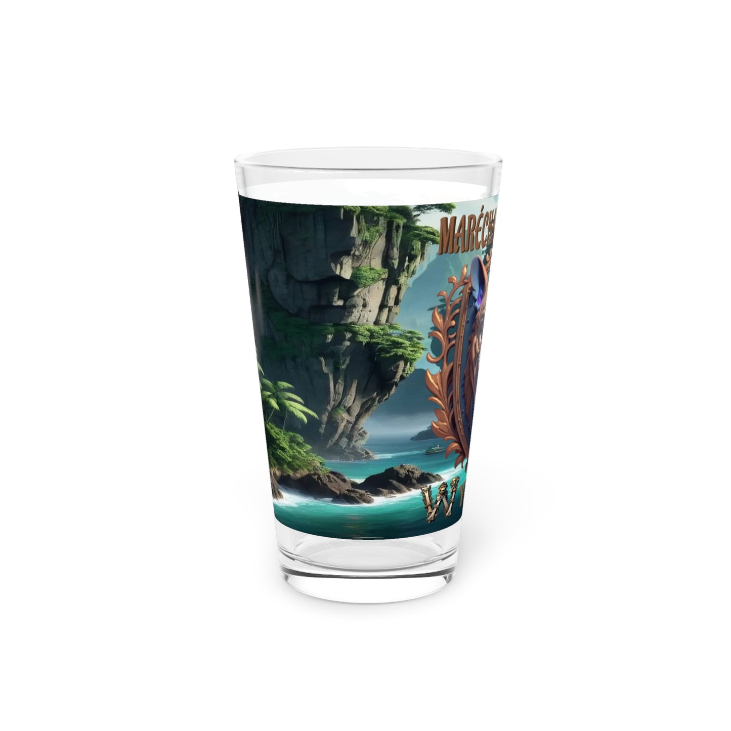 Wylieville After Dark: Maréchal Boull ODuke Pint Glass, 16oz