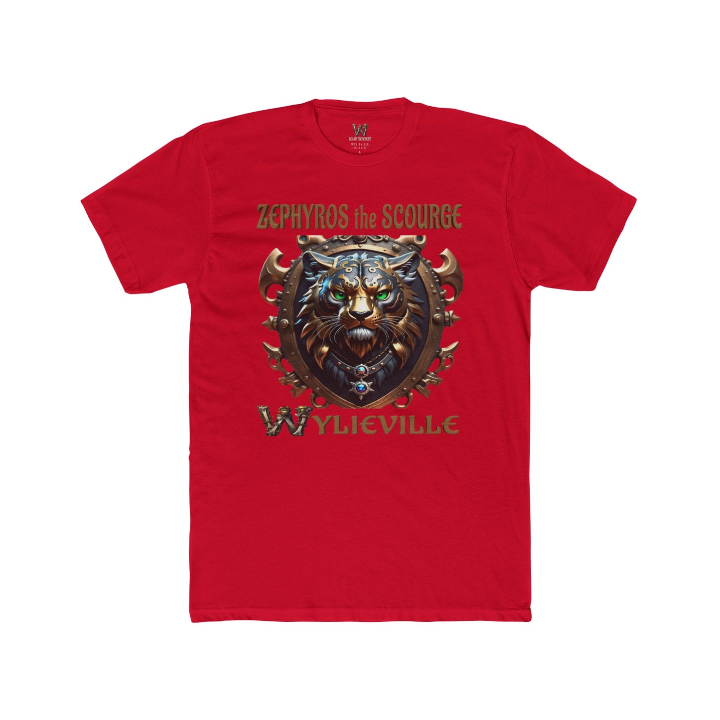 Wylieville After Dark: Zephyros the Scourge Unisex Cotton Crew Tee