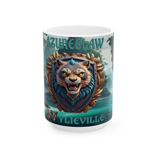 Wylieville After Dark: AzureClaw Day Cove Ceramic Mug, (15oz)