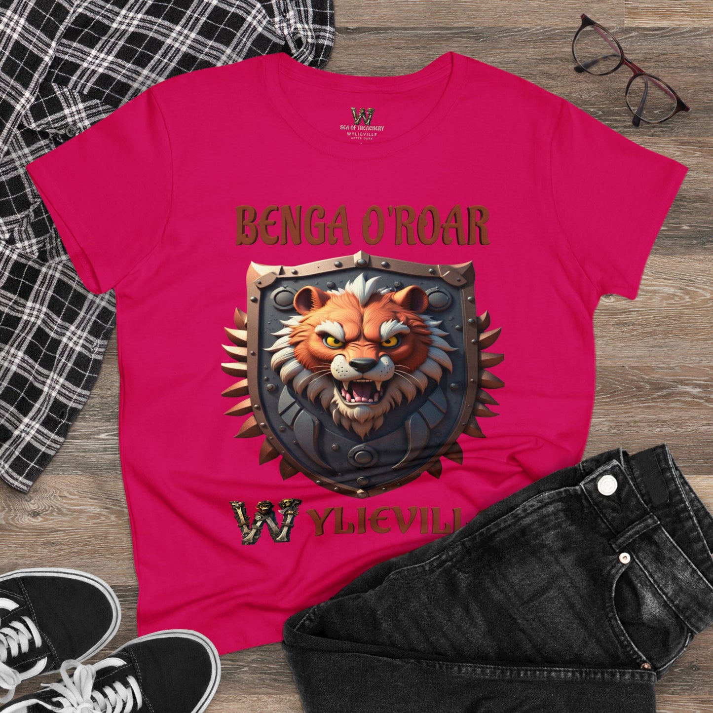 Wylieville After Dark: Benga O' Roar Midweight Cotton Tee