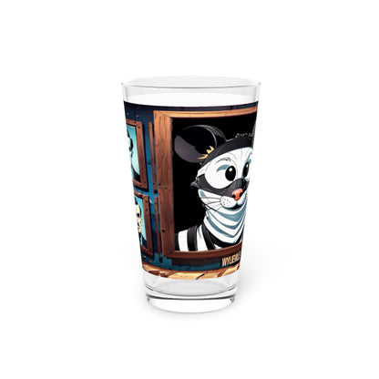 Wylieville After Dark: Ratty the Rat Pint Glass, 16oz