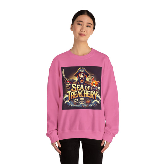 Wylieville After Dark: Sea of Treachery Fun Crewneck Sweatshirt