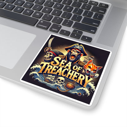 Wylieville After Dark: Sea of Treachery Square Stickers