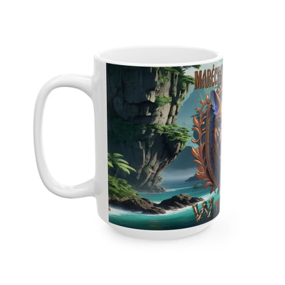 Wylieville After Dark: Maréchal Boull ODuke Day Cove Ceramic Mug, (15oz)