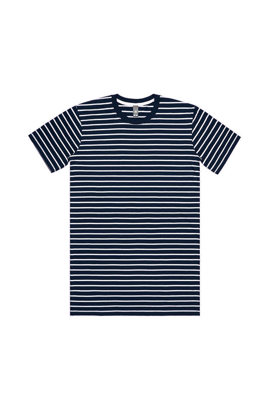 Wylieville After Dark: Navy White Stripe Tee